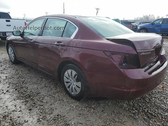 2010 Honda Accord Lx Бордовый vin: 1HGCP2F34AA144931