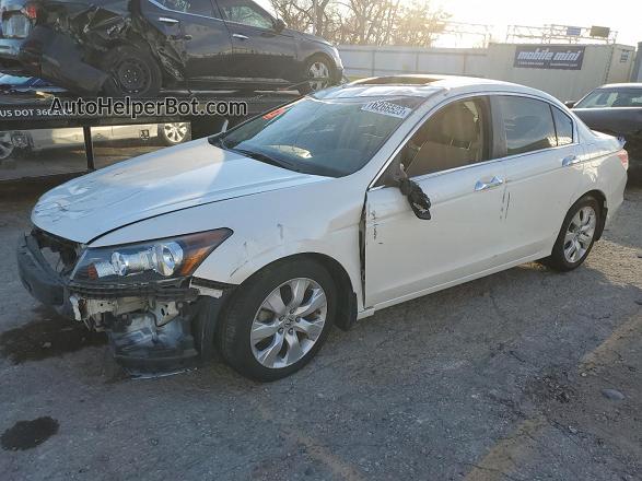 2010 Honda Accord Ex White vin: 1HGCP3F78AA026373