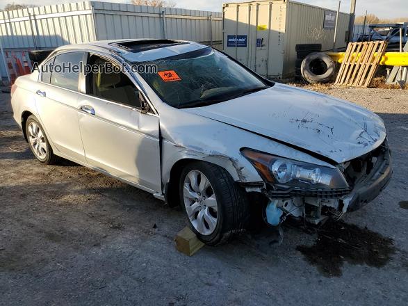 2010 Honda Accord Ex White vin: 1HGCP3F78AA026373