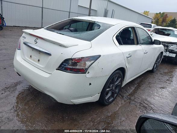2014 Nissan Maxima 3.5 Sv Белый vin: 1N4AA5AP5EC475732
