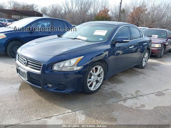 2014 Nissan Maxima 3.5 S Blue vin: 1N4AA5AP6EC908281
