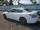 2014 Nissan Maxima S White vin: 1N4AA5AP7EC478891