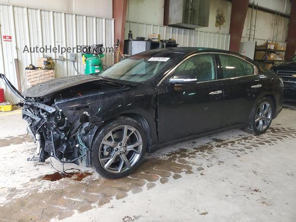 2014 Nissan Maxima S Black vin: 1N4AA5AP8EC474087