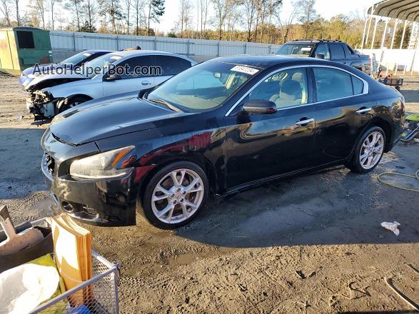 2014 Nissan Maxima S Черный vin: 1N4AA5AP8EC497417