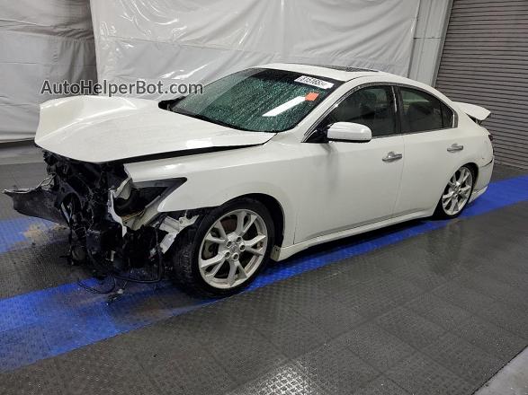 2014 Nissan Maxima S Белый vin: 1N4AA5AP9EC471764
