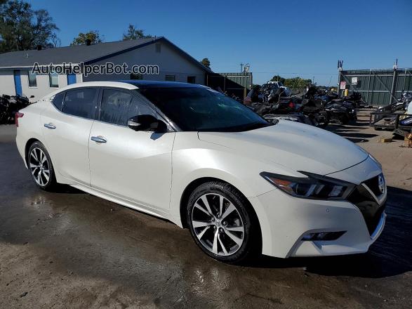 2017 Nissan Maxima 3.5s Белый vin: 1N4AA6AP8HC429337