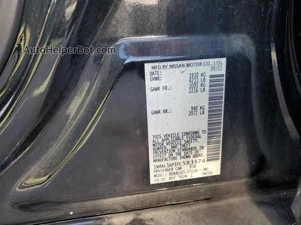 2015 Nissan Altima 2.5 Black vin: 1N4AL3AP1FC583474