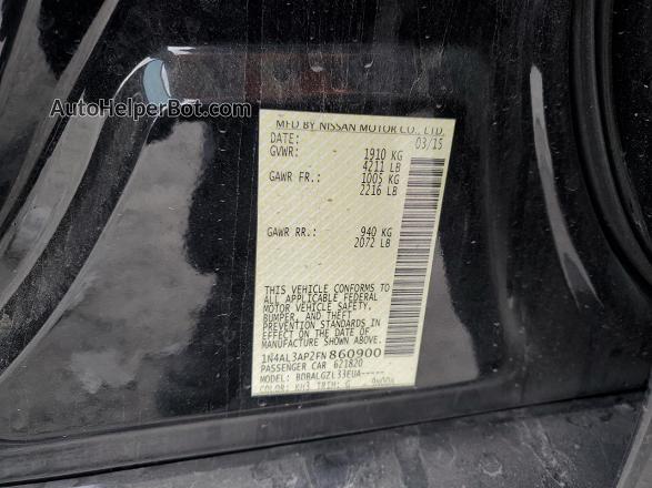 2015 Nissan Altima 2.5 Черный vin: 1N4AL3AP2FN860900