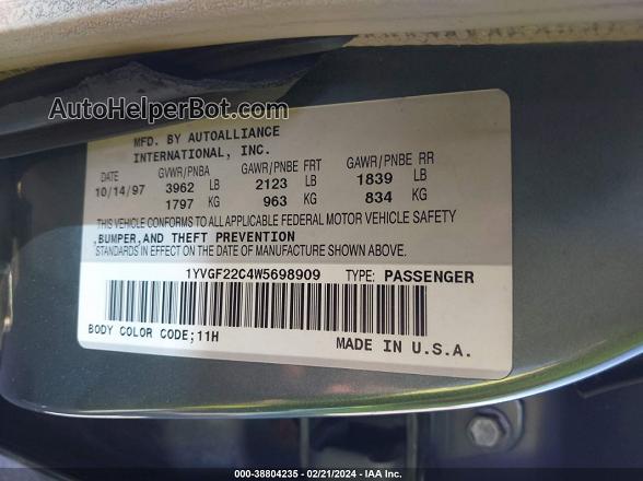 Price & History 1998 Mazda 626 Dx/lx 2.0l I-4 Dohc, 125hp vin