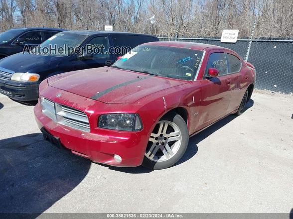 2006 Dodge Charger Rt Red vin: 2B3KA53H86H191869
