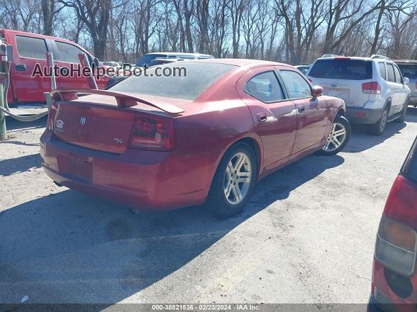 2006 Dodge Charger Rt Red vin: 2B3KA53H86H191869