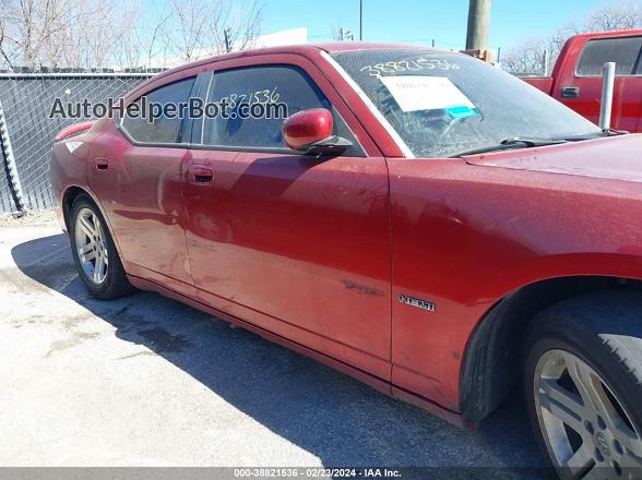 2006 Dodge Charger Rt Red vin: 2B3KA53H86H191869