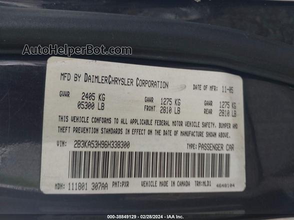 2006 Dodge Charger Rt Black vin: 2B3KA53H96H338300