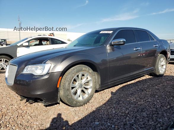 2016 Chrysler 300 Limited Gray vin: 2C3CCAAG4GH206891