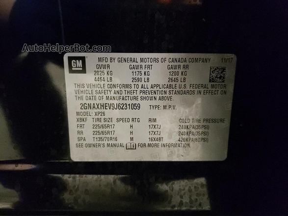 2018 Chevrolet Equinox Ls Black vin: 2GNAXHEV9J6231059