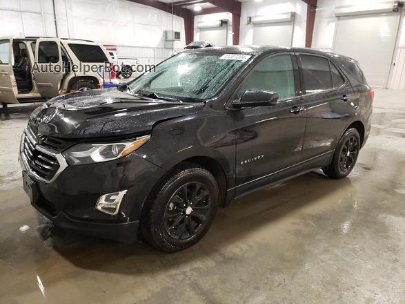 2018 Chevrolet Equinox Ls Black vin: 2GNAXHEV9J6231059