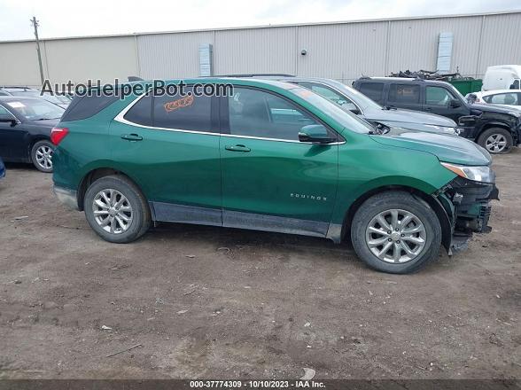 2018 Chevrolet Equinox Lt Зеленый vin: 2GNAXJEV8J6221842