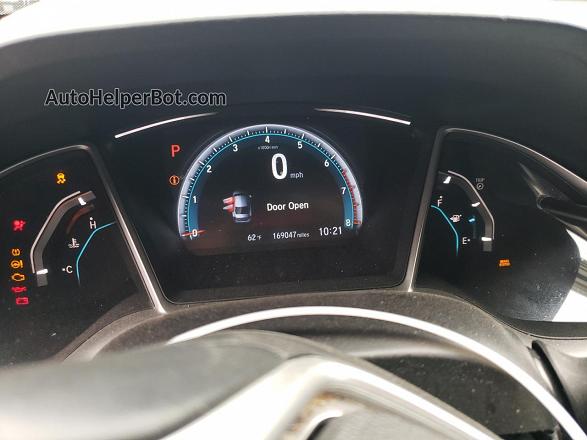 2016 Honda Civic Exl White vin: 2HGFC1F7XGH639795