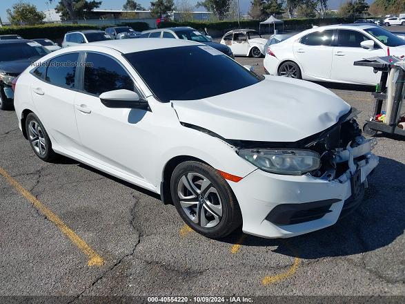 2016 Honda Civic Lx Белый vin: 2HGFC2F54GH543925