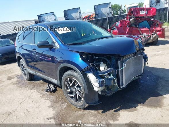 2016 Honda Cr-v Se Blue vin: 2HKRM3H49GH546927