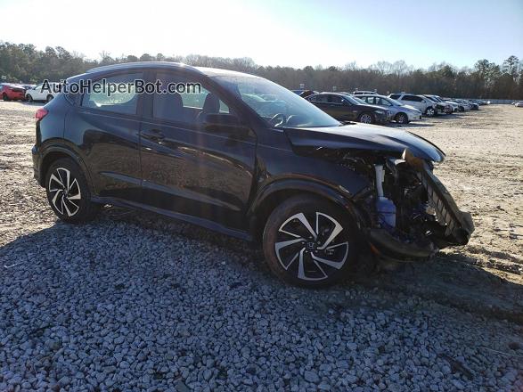 2019 Honda Hr-v Sport Черный vin: 3CZRU5H16KG707120
