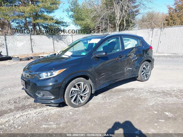 2019 Honda Hr-v Sport Black vin: 3CZRU6H13KG704651