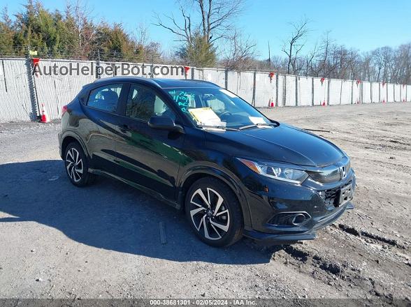 2019 Honda Hr-v Sport Black vin: 3CZRU6H13KG704651
