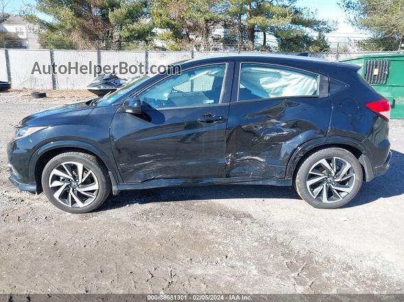 2019 Honda Hr-v Sport Black vin: 3CZRU6H13KG704651