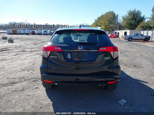 2019 Honda Hr-v Sport Black vin: 3CZRU6H13KG704651