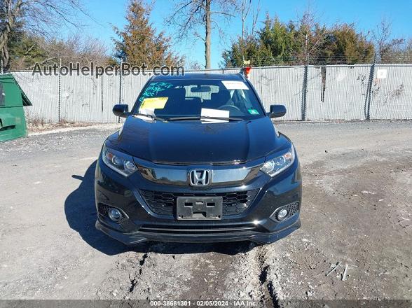 2019 Honda Hr-v Sport Black vin: 3CZRU6H13KG704651