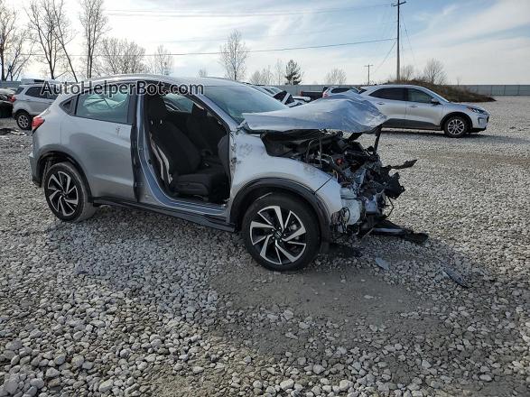 2019 Honda Hr-v Sport Silver vin: 3CZRU6H14KG704741