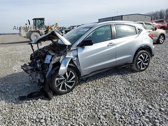 2019 Honda Hr-v Sport Silver vin: 3CZRU6H14KG704741