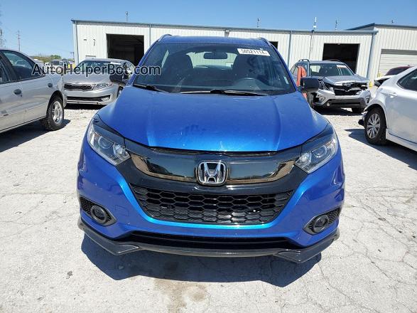 2019 Honda Hr-v Sport Blue vin: 3CZRU6H14KG710264