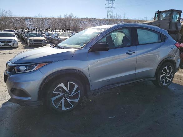 2019 Honda Hr-v Sport Silver vin: 3CZRU6H15KG713139
