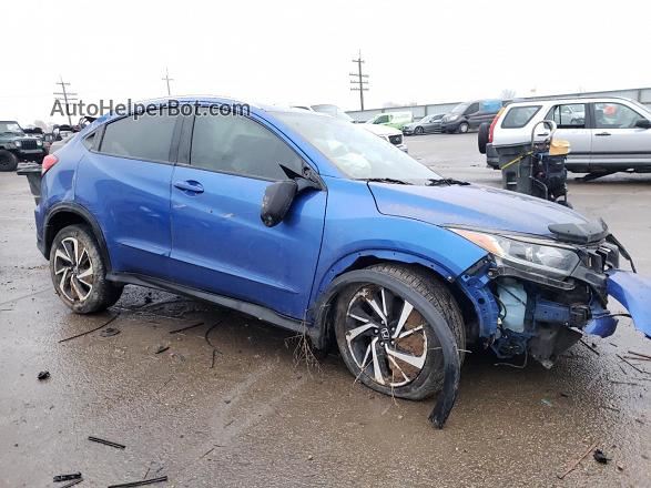 2019 Honda Hr-v Sport Blue vin: 3CZRU6H16KG700383