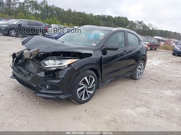 2019 Honda Hr-v Sport Black vin: 3CZRU6H16KG707365