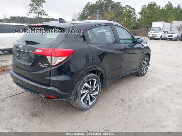 2019 Honda Hr-v Sport Black vin: 3CZRU6H16KG707365