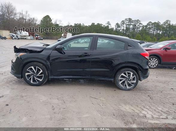 2019 Honda Hr-v Sport Black vin: 3CZRU6H16KG707365