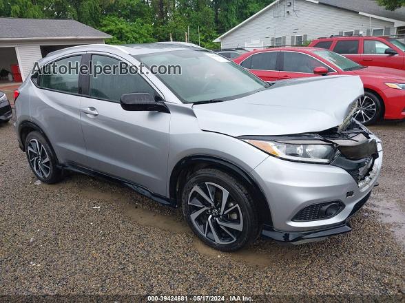 2019 Honda Hr-v Sport Silver vin: 3CZRU6H16KG725736