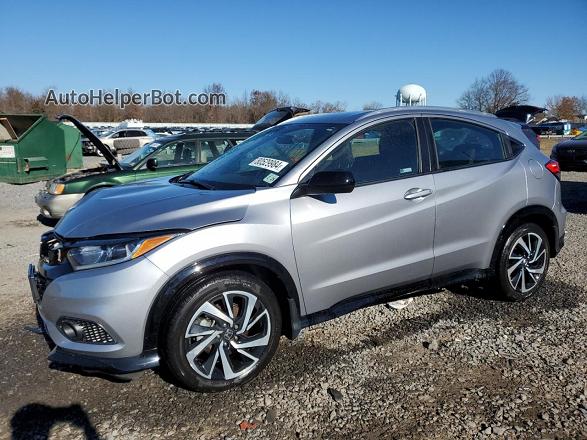 2019 Honda Hr-v Sport Silver vin: 3CZRU6H1XKG734794