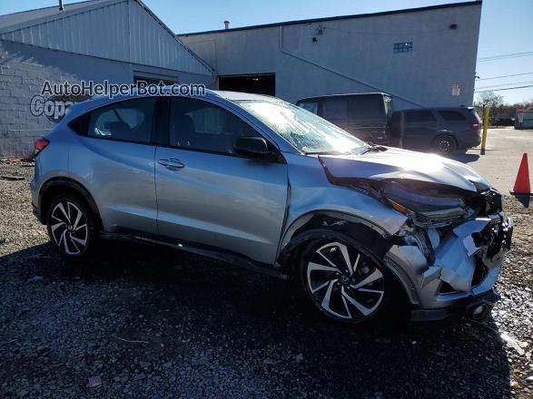 2019 Honda Hr-v Sport Silver vin: 3CZRU6H1XKG734794