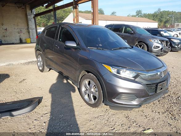 2019 Honda Hr-v Lx Gray vin: 3CZRU6H39KG707054
