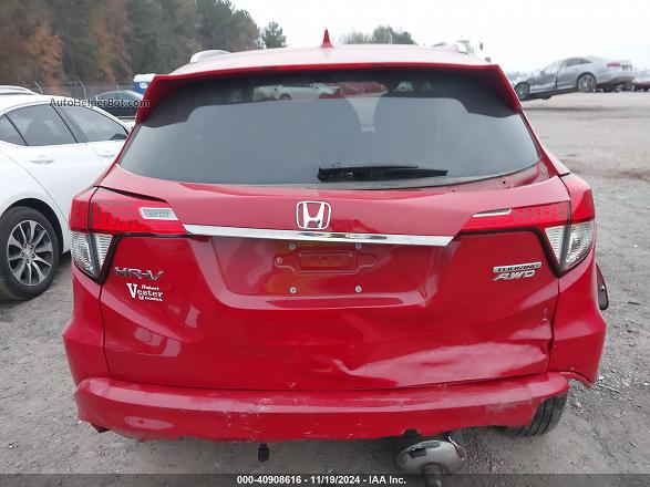 2019 Honda Hr-v Touring Red vin: 3CZRU6H98KM700831