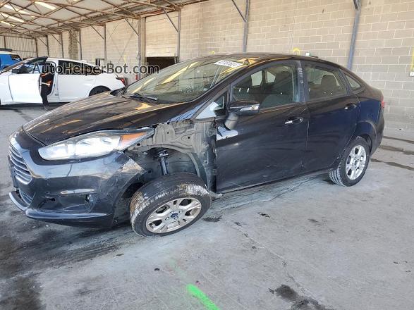 2015 Ford Fiesta Se Black vin: 3FADP4BJ7FM126023