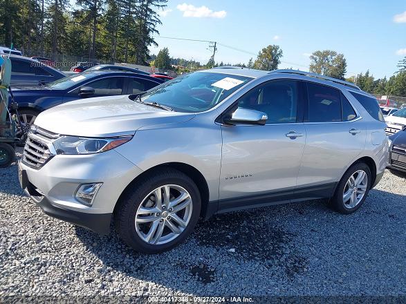2018 Chevrolet Equinox Premier Серебряный vin: 3GNAXWEX6JS571583