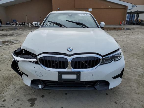 2021 Bmw 330e  White vin: 3MW5P7J02M8C14313