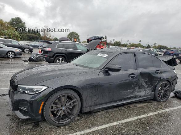 2021 Bmw 330i  Black vin: 3MW5R1J05M8B72274