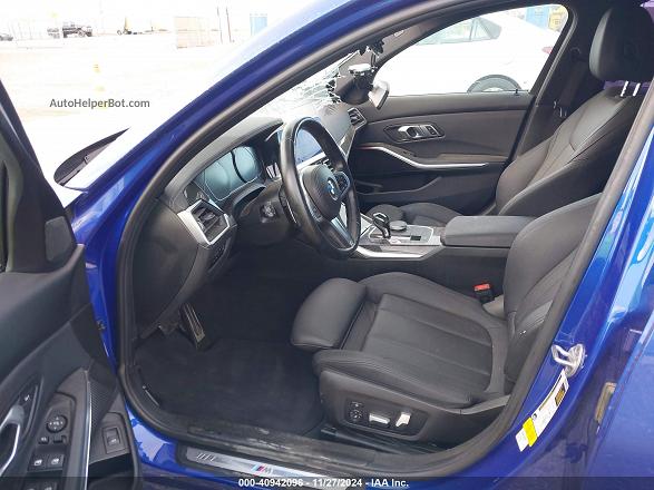 2021 Bmw 330i   Синий vin: 3MW5R1J06M8B71229