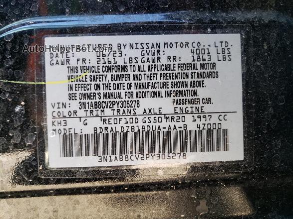 2023 Nissan Sentra Sv Black vin: 3N1AB8CV2PY305278