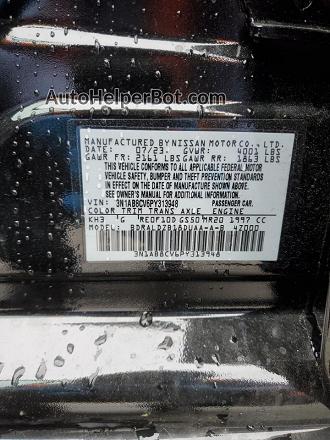 2023 Nissan Sentra Sv Black vin: 3N1AB8CV6PY313948